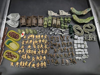 VINTAGE 1963 SANDS OF IWO JIMA MINIATURE PLAYSET BY LOUIS MARX TOY HONG KONG
