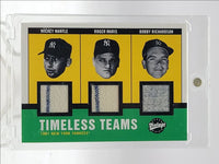 MICKEY MANTLE MARIS 2001 UPPER DECK VINTAGE GAME USED PATCH /100 Q0M-392