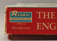 Vintage 1962 Renwal Products Visible Airplane Engine 1/4 Scale Model Kit & Box
