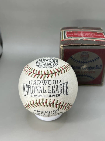 Vintage 1930's Harwood National League Double Cover Baseball w/ original box