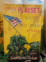 VINTAGE 1963 SANDS OF IWO JIMA MINIATURE PLAYSET BY LOUIS MARX TOY HONG KONG