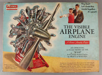 Vintage 1962 Renwal Products Visible Airplane Engine 1/4 Scale Model Kit & Box