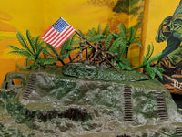 VINTAGE 1963 SANDS OF IWO JIMA MINIATURE PLAYSET BY LOUIS MARX TOY HONG KONG