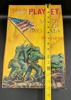 VINTAGE 1963 SANDS OF IWO JIMA MINIATURE PLAYSET BY LOUIS MARX TOY HONG KONG